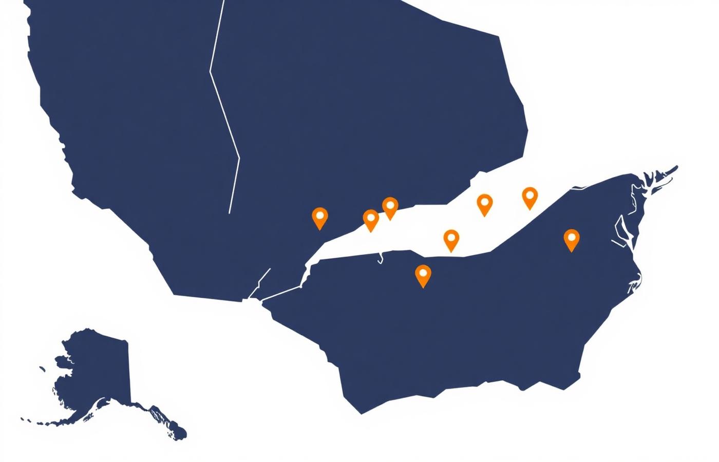 Peak Roofing Solutions service area map